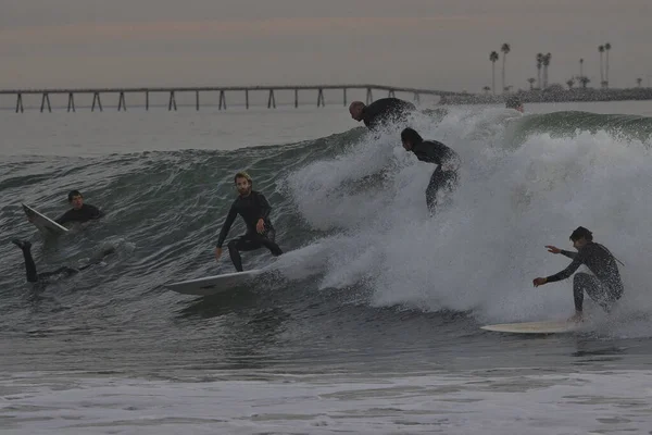 Grandi Onde Punto Rincon California — Foto Stock