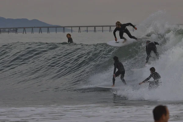 Grote Golven Rincon Punt Californië — Stockfoto