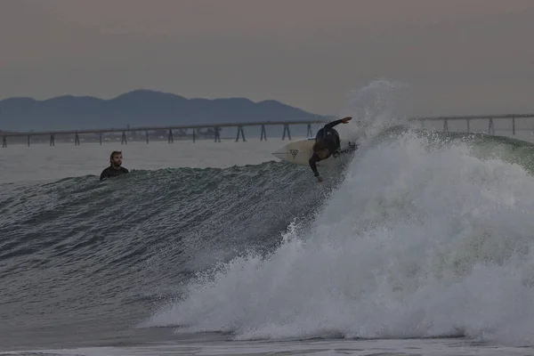 Grandes Vagues Point Rincon Californie — Photo