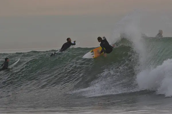 Grandes Ondas Ponto Rincon Califórnia — Fotografia de Stock