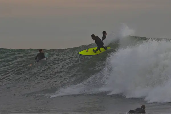 Grandes Vagues Point Rincon Californie — Photo