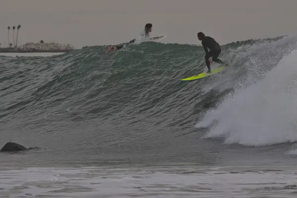 Gelombang Besar Titik Rincon California — Stok Foto