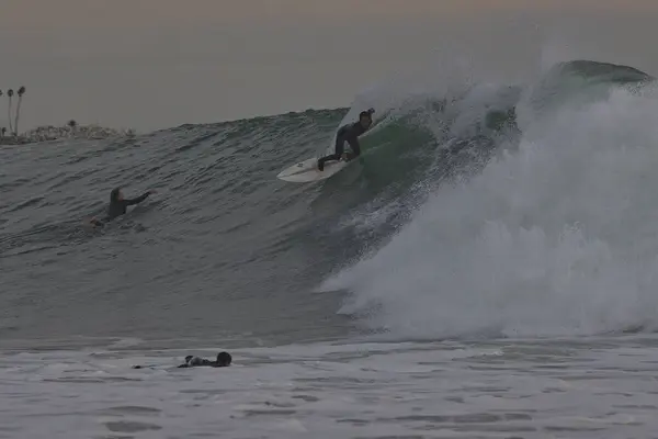 Grandes Vagues Point Rincon Californie — Photo