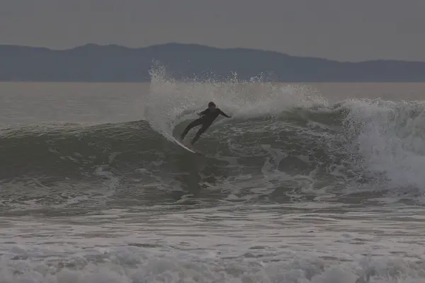 Gelombang Besar Titik Rincon California — Stok Foto