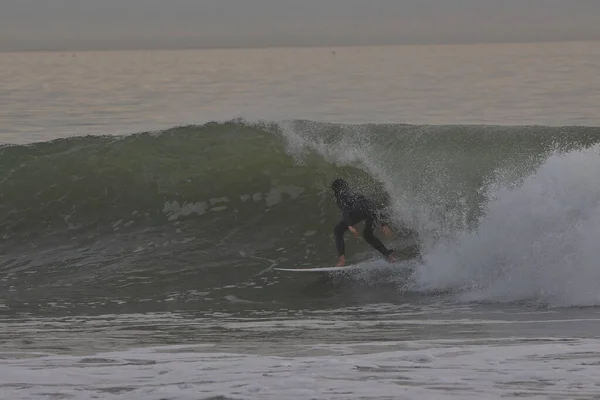 Gelombang Besar Titik Rincon California — Stok Foto