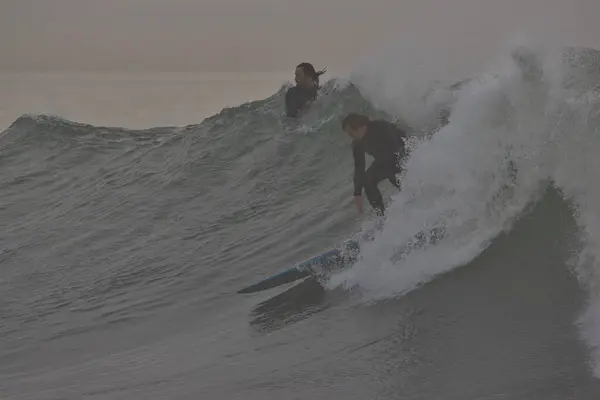 Grandes Vagues Point Rincon Californie — Photo