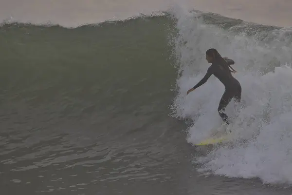 Grandes Vagues Point Rincon Californie — Photo