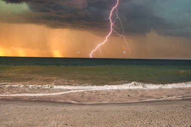 Wabasso Florida 'daki boş plajlar