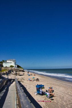 Wabasso Florida 'daki boş plajlar