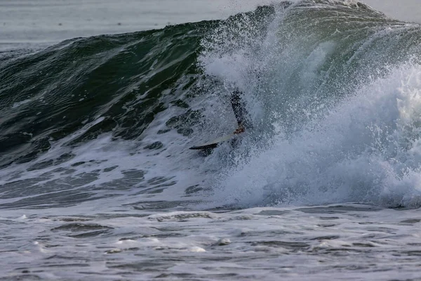 Surfing Winter Waves Rincon Point California 2022 — Stock Photo, Image