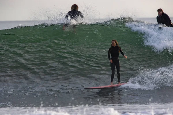 Surfen Wintergolven Bij Rincon Point Californië 2022 — Stockfoto