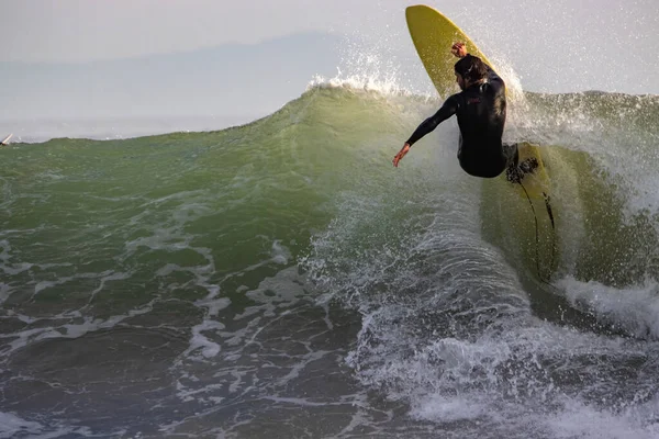 Surfeando Olas Invierno Punto Rincón California 2022 —  Fotos de Stock