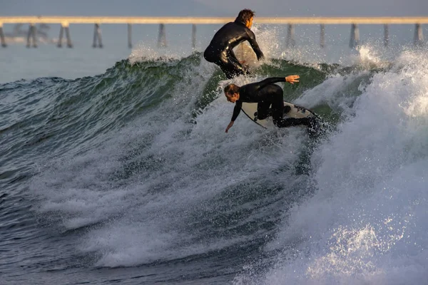 Surf Onde Invernali Punto Rincon California 2022 — Foto Stock