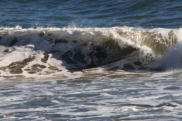 Surfing Rincon Cove California — Foto de Stock