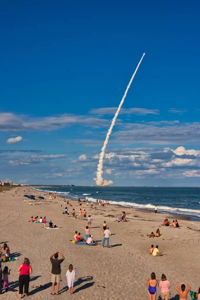 Missile launch from Cape Canaveral California