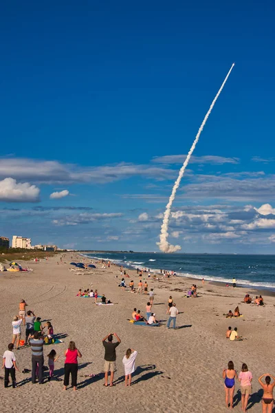 Missile launch from Cape Canaveral California