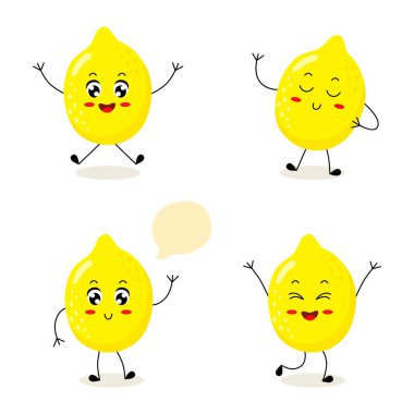 Farklı aksiyon ve duygularda tatlı bir limon karakteri..