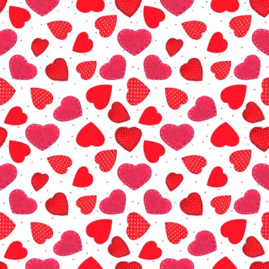 Resim desenli kırmızı kalp bayramı sevgililer günü