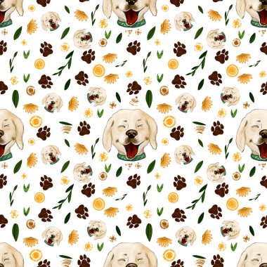 İmaj köpeği başı pürüzsüz desen