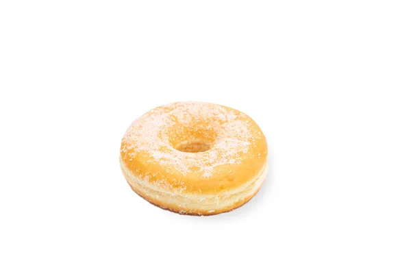 Donut Sugar White Isolated Background — Stock Photo, Image