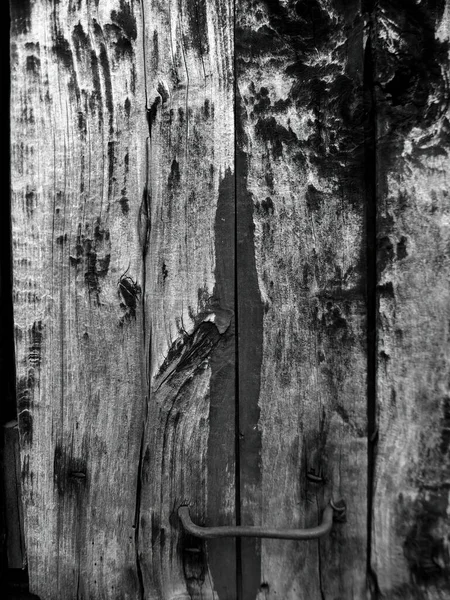 Detalhe Antigo Padrão Porta Madeira — Fotografia de Stock