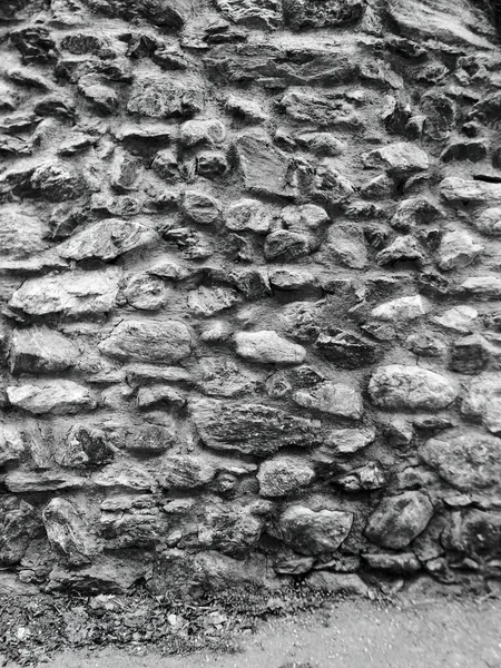 手作りの古代の石壁のパターン — ストック写真