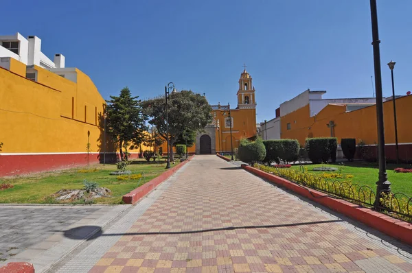 Puebla Zaragoza 도시는 푸에블라주의 도시이며 멕시코 다음으로 도시이다 — 스톡 사진