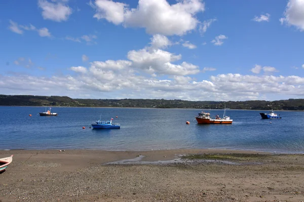 Isla Chiloé Isla Más Grande Del Archipiélago Chiloé Frente Costa — Foto de Stock