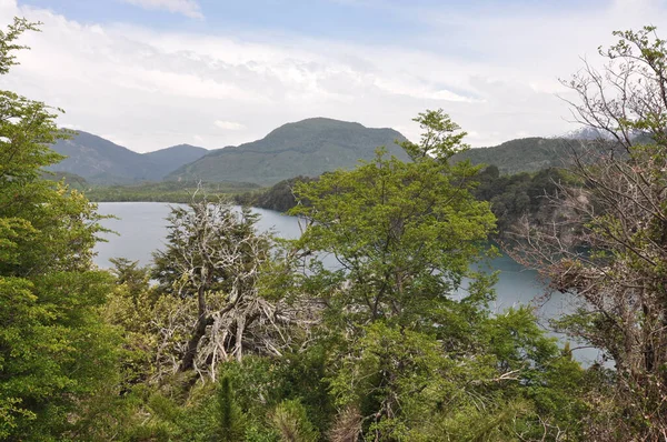 Lago Machonico Estrada Dos Sete Lagos Argentina — Fotografia de Stock