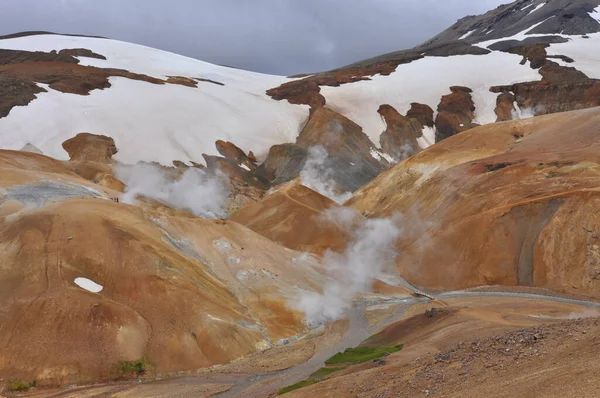 Kerlingarfjoll Mountain Range Iceland Situated Highlands Iceland Kjolur Highland Road — Stock Photo, Image