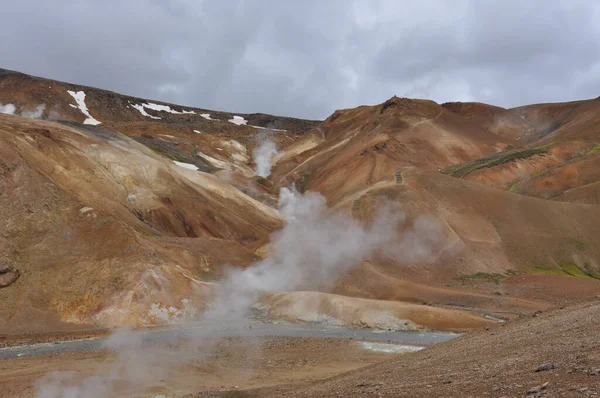 Kerlingarfjoll Mountain Range Iceland Situated Highlands Iceland Kjolur Highland Road — Stock Photo, Image