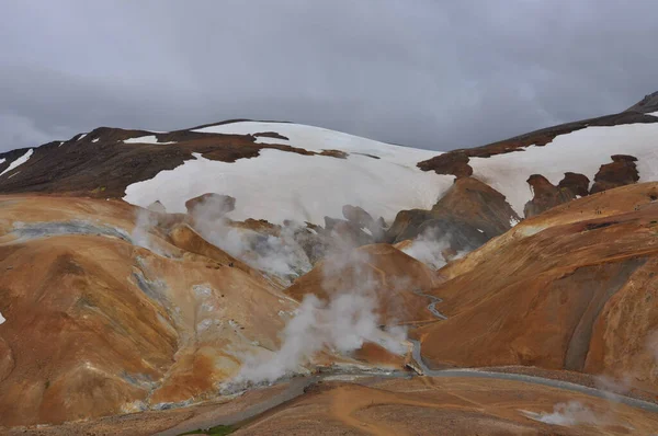 Kerlingarfjoll Mountain Range Iceland Situated Highlands Iceland Kjolur Highland Road — Stock Photo, Image