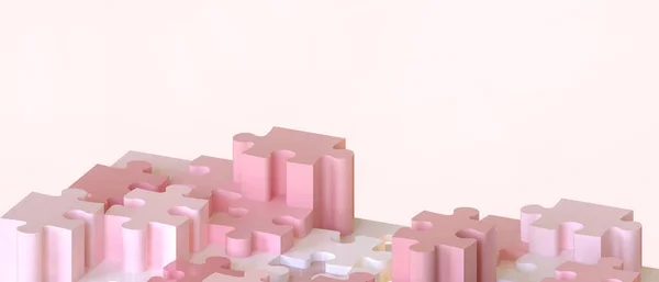 Abstract Background Jigsaw Puzzles Creative Business Idea Success Innovation Connection — Φωτογραφία Αρχείου