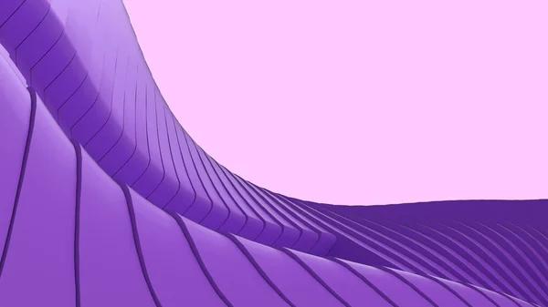概要背景 メソパッシブワールドの通信技術と紫のインターネットネットワーク接続の概念における未来波曲線 コピースペース デジタル ソフトウェア ワイヤレス 3Dレンダリング — ストック写真