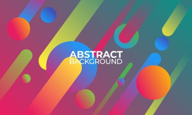 Modern dinamik şekiller tarzı arka plan. Sosyal medya şablonu, afiş, poster, promosyon vs. için uygundur