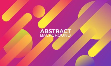 Modern dinamik şekiller tarzı arka plan. Sosyal medya şablonu, afiş, poster, promosyon vs. için uygundur