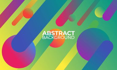 Modern dinamik şekiller tarzı arka plan. Sosyal medya şablonu, afiş, poster, promosyon vs. için uygundur