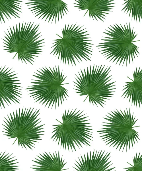 Зелене Листя Безшовний Візерунок Векторні Ілюстрації — стоковий вектор