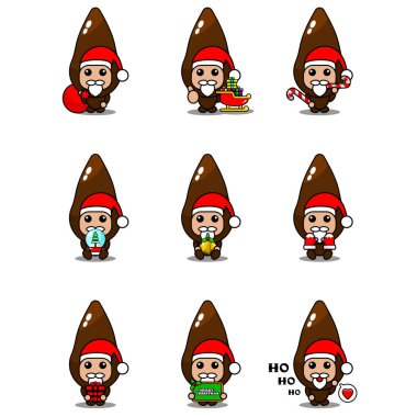 Vektör çizgi film karakteri şirin kasava sebze maskotu kostümü.