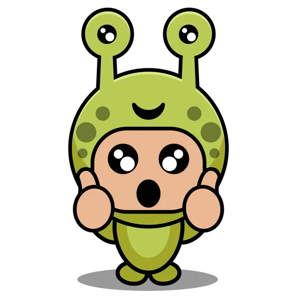 Illustration Vectorielle Dessin Animé Personnage Costume Mascotte Escargot Mignon Avec Vecteur En Vente