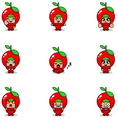 Çizgi film karakteri maskot kostümünün vektör çizimi