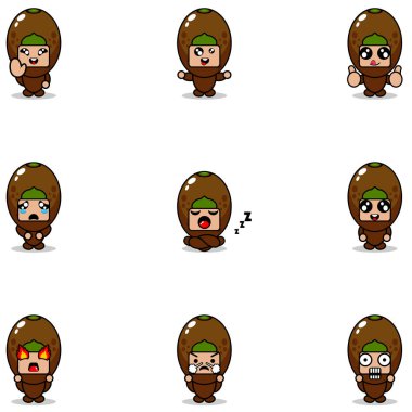 Kivi meyveli çizgi film karakterleri.