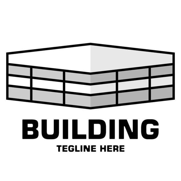 Building Design Logo Illustration Vector — Image vectorielle