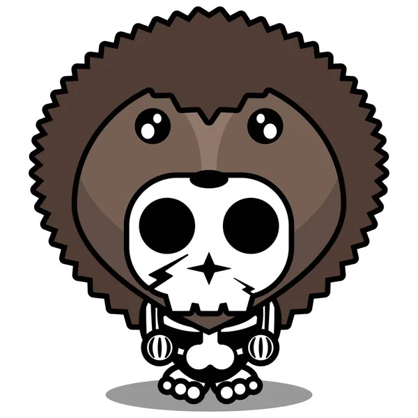 Ilustração Vetorial Mascote Traje Desenho Animado Personagem Animal Homem Hadgehog — Vetor de Stock