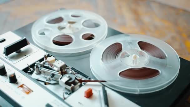 Fast Forward Tape Old Reel Reel Tape Recorder High Quality — Video
