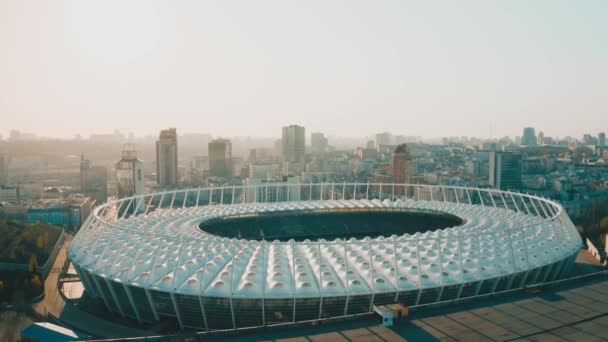 Ukraine Kyiv April 2020 National Sports Complex Olympiyskiy Birds Eye — Vídeo de Stock