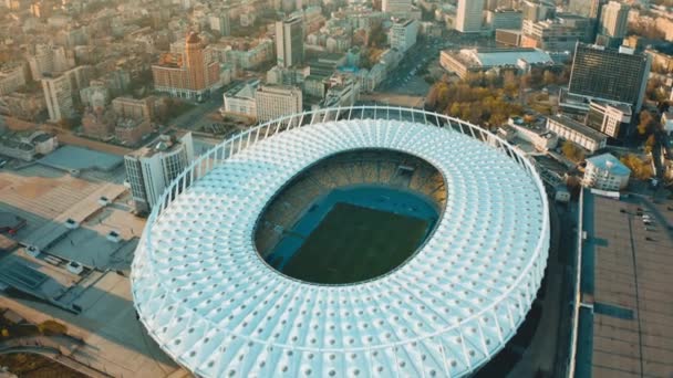 Ukraine Kyiv April 2020 National Sports Complex Olympiyskiy Top View — Video Stock