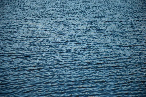 Голубая рябь на поверхности залива — стоковое фото