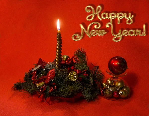 Blank para cartões de felicitações de Ano Novo e Natal — Fotografia de Stock