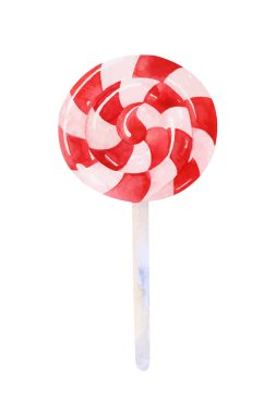 Tatil lolipoplu suluboya Noel çizimi